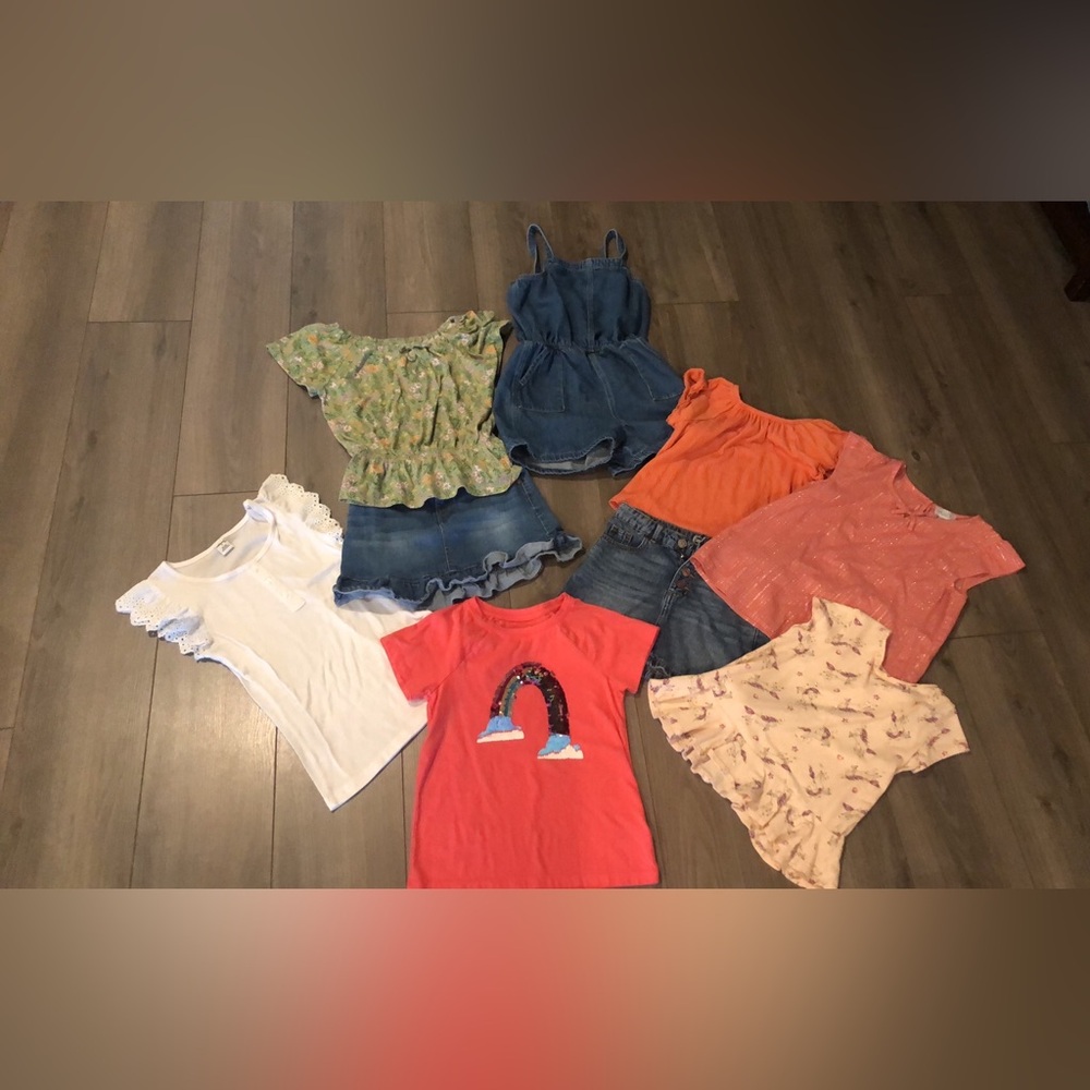 Girls summer clothes bundle size 7-10